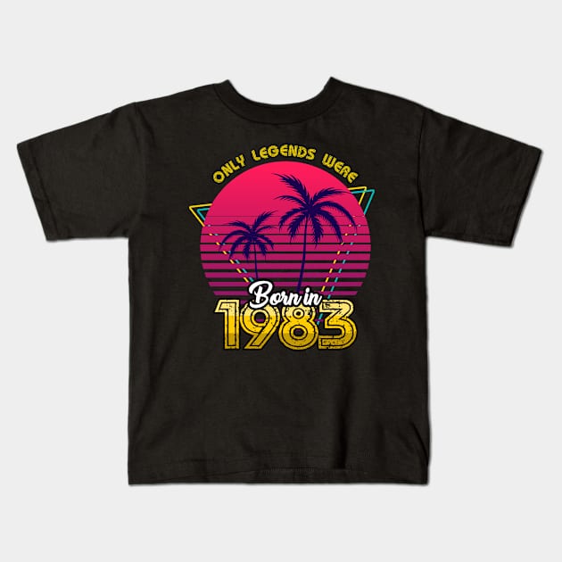 Born in 1983 T-Shirt Kids T-Shirt by MarCreative